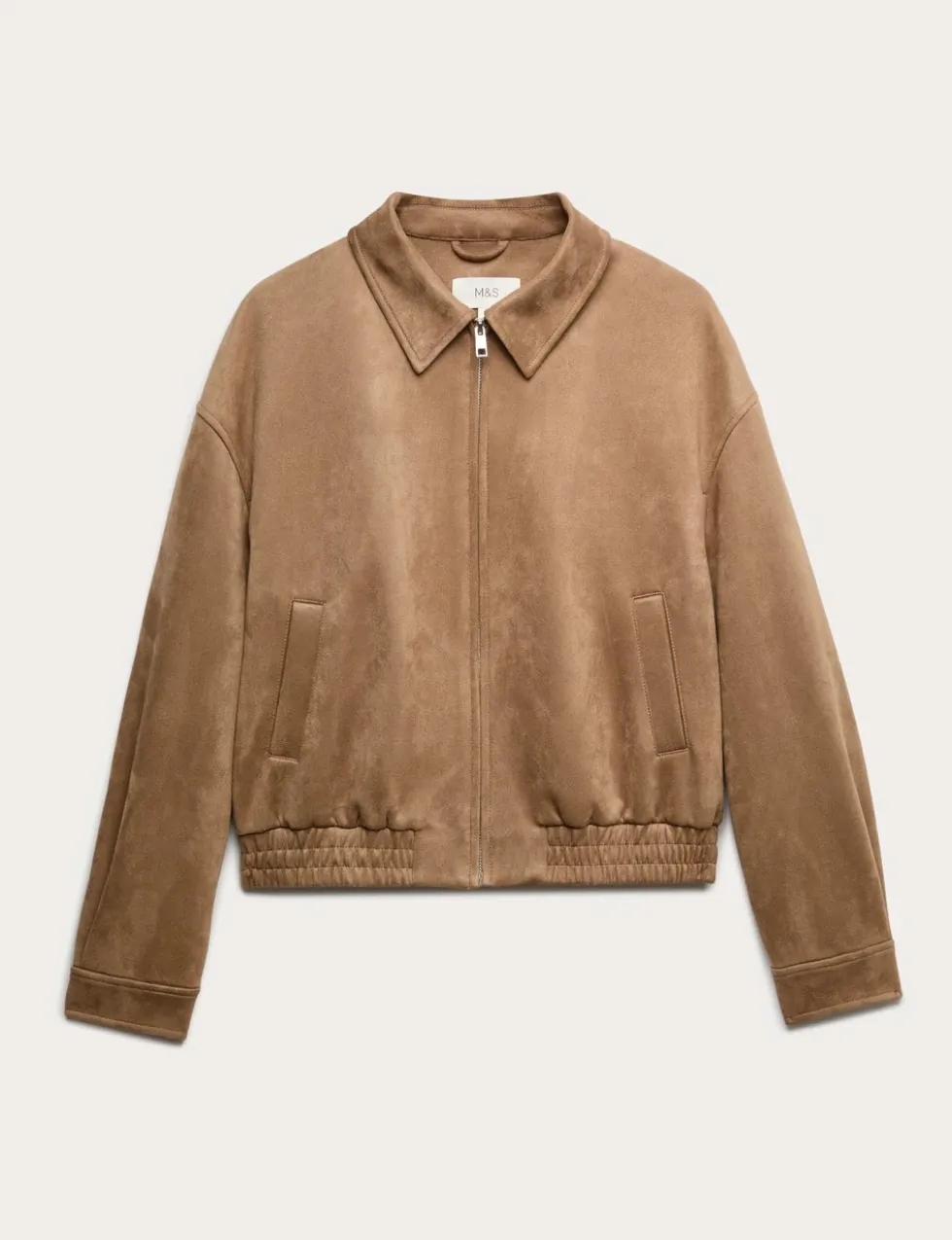 Suedette Harrington Jacket