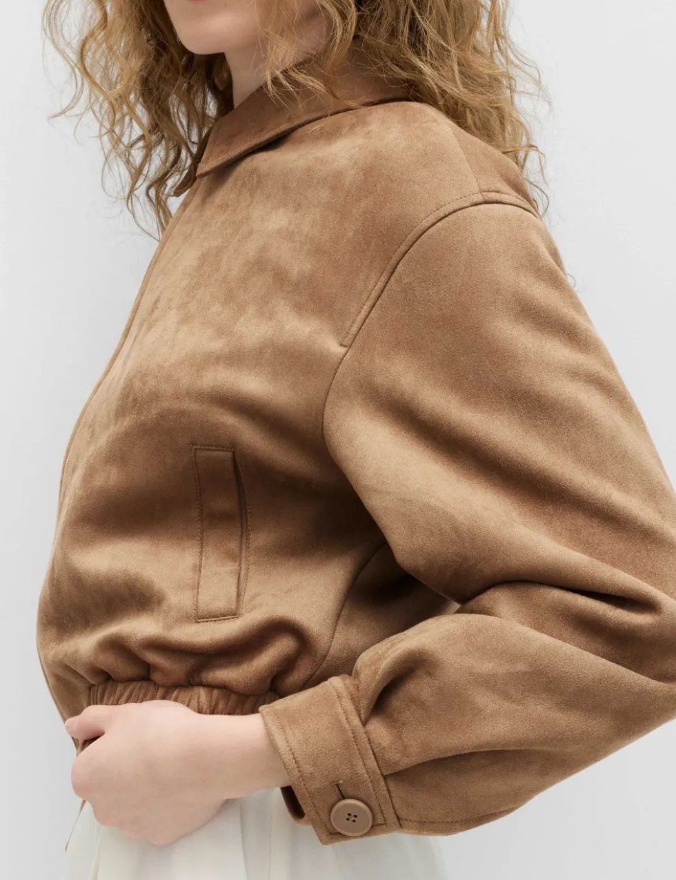 Suedette Harrington Jacket
