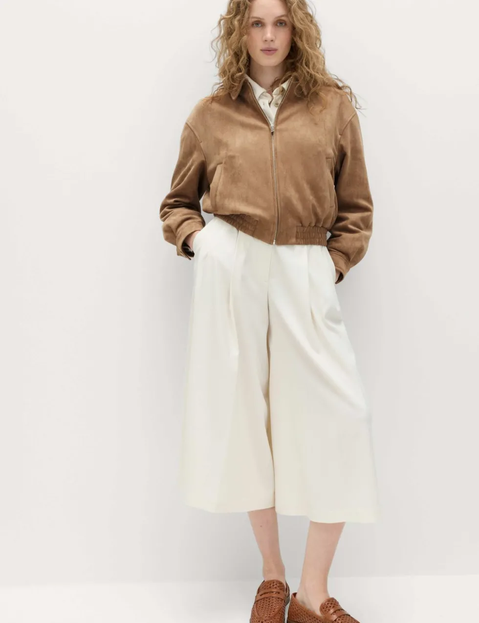 Suedette Harrington Jacket