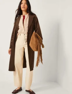 Suedette Trench Coat