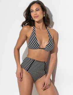 Sun City Textured Triangle Bikini Top