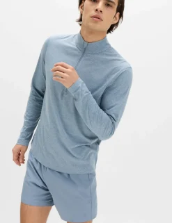 Supersoft Funnel Neck Half Zip Top
