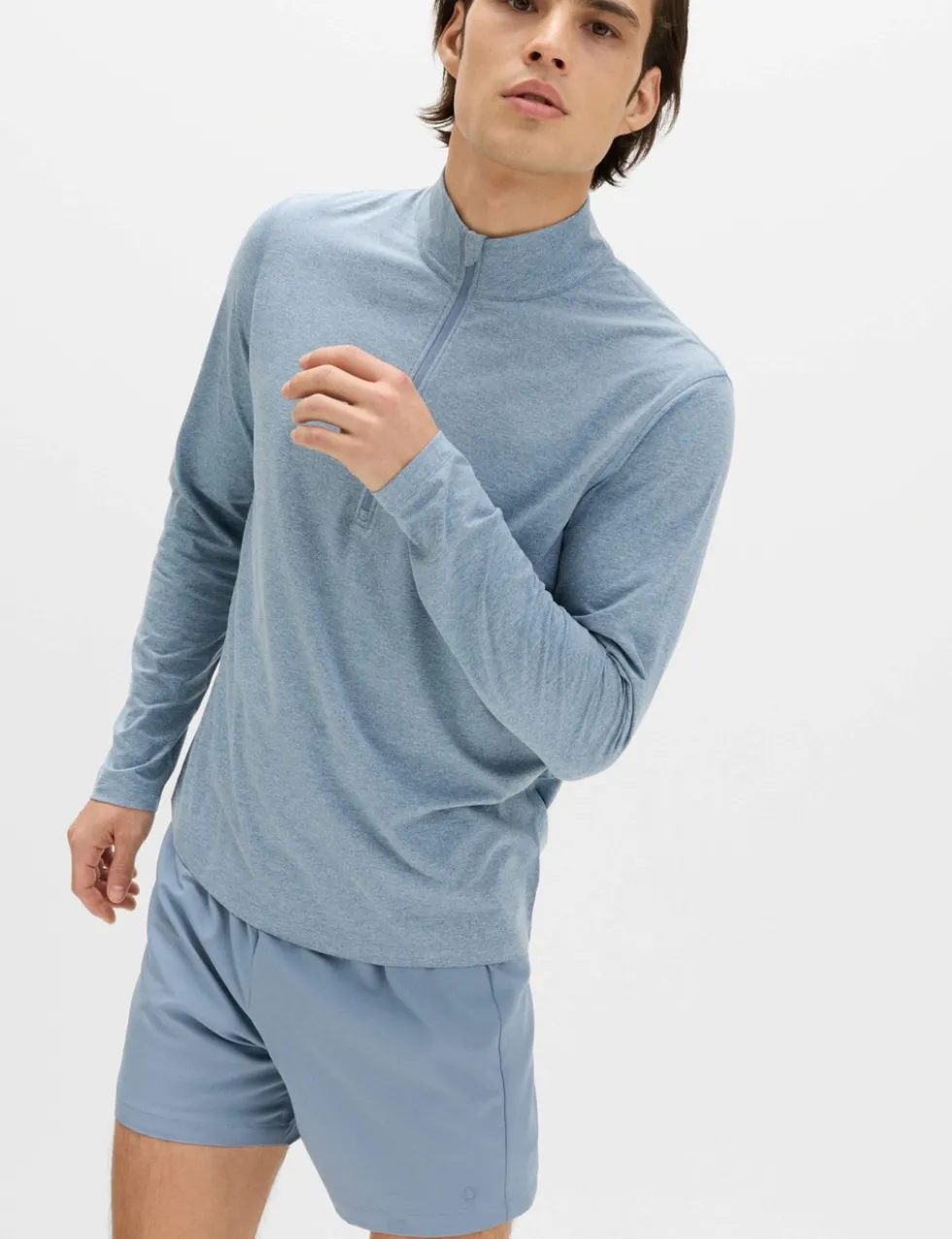 Supersoft Funnel Neck Half Zip Top