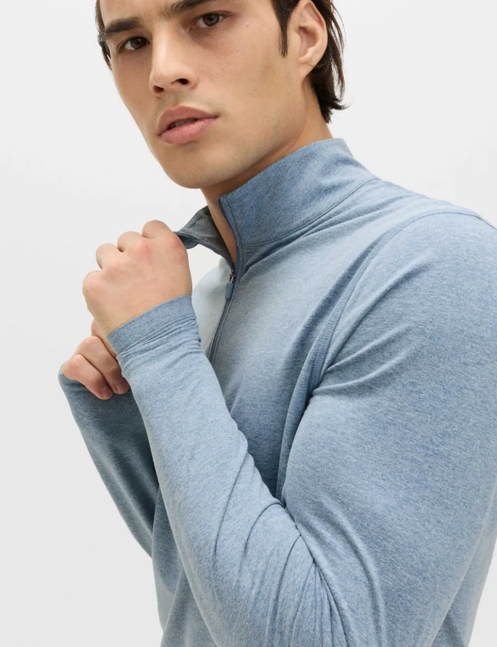 Supersoft Funnel Neck Half Zip Top