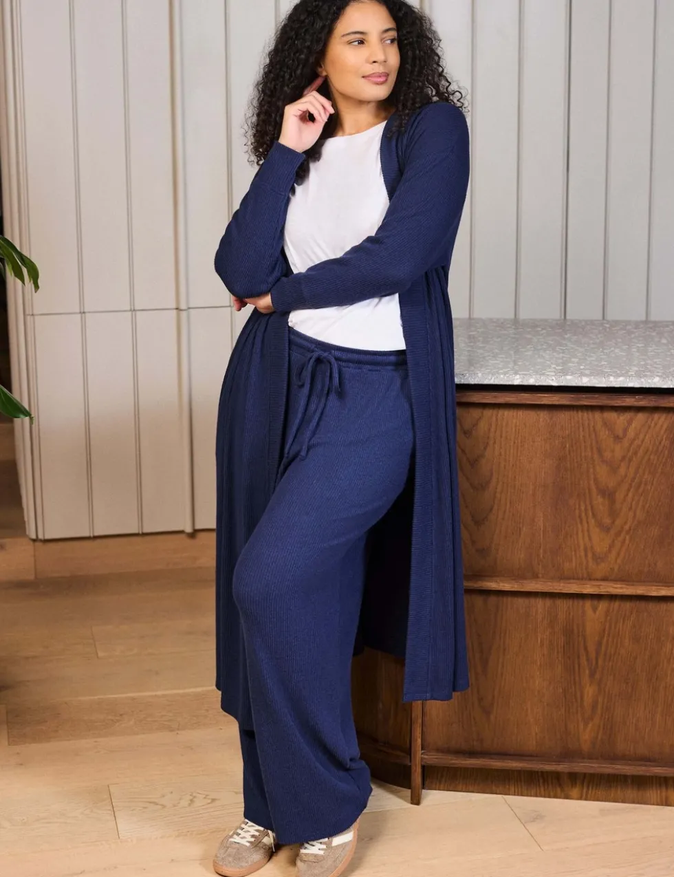 Supersoft Ribbed Longline Cardigan