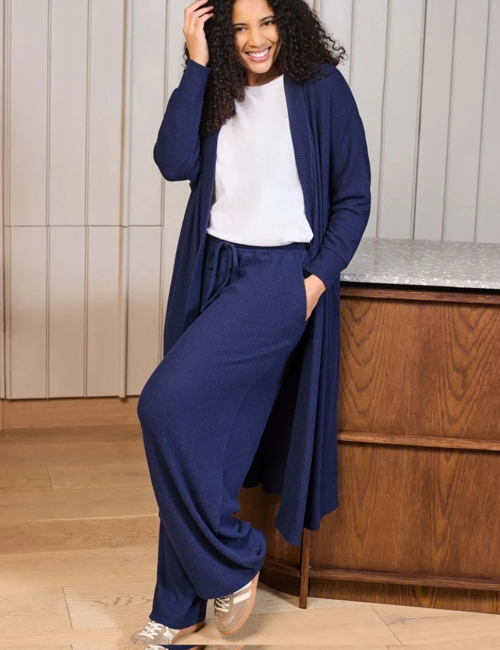 Supersoft Ribbed Longline Cardigan