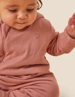 Supersoft Ribbed Pramsuit (0-2 Yrs)