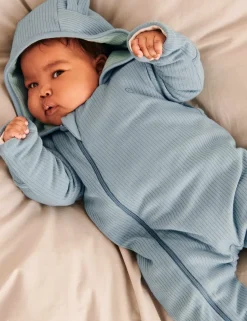 Supersoft Ribbed Pramsuit (0-2 Yrs)