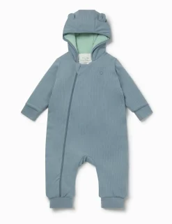 Supersoft Ribbed Pramsuit (0-2 Yrs)