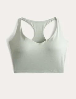 Supersoft Scoop Neck Fitted Crop Vest Top