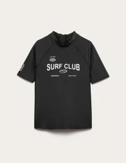 Surf Club' Slogan Rash Vest (6-16 Yrs)