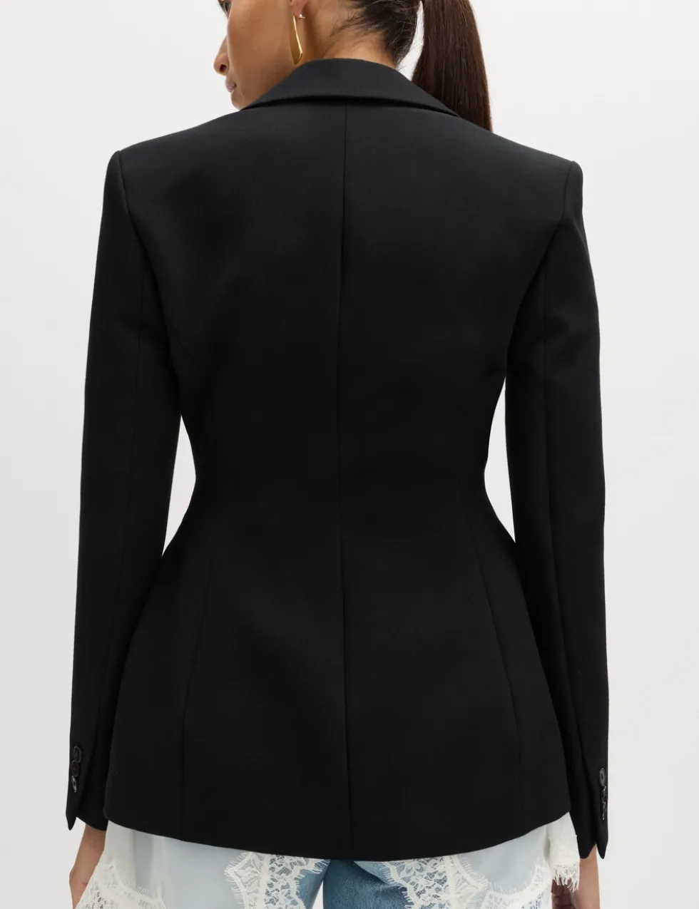 Tailored Cinched Waist Blazer
