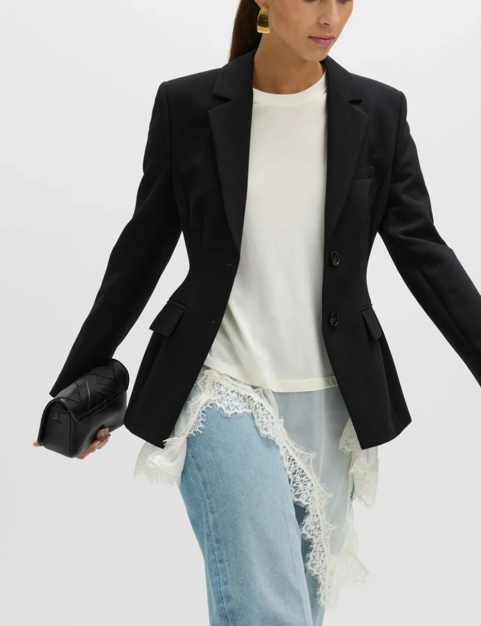 Tailored Cinched Waist Blazer