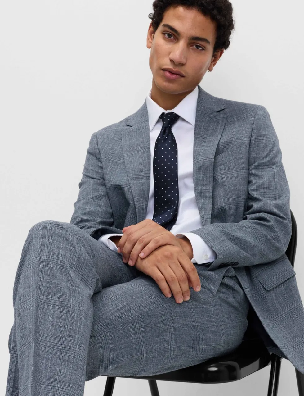 Tailored Fit Check Stretch Jacket