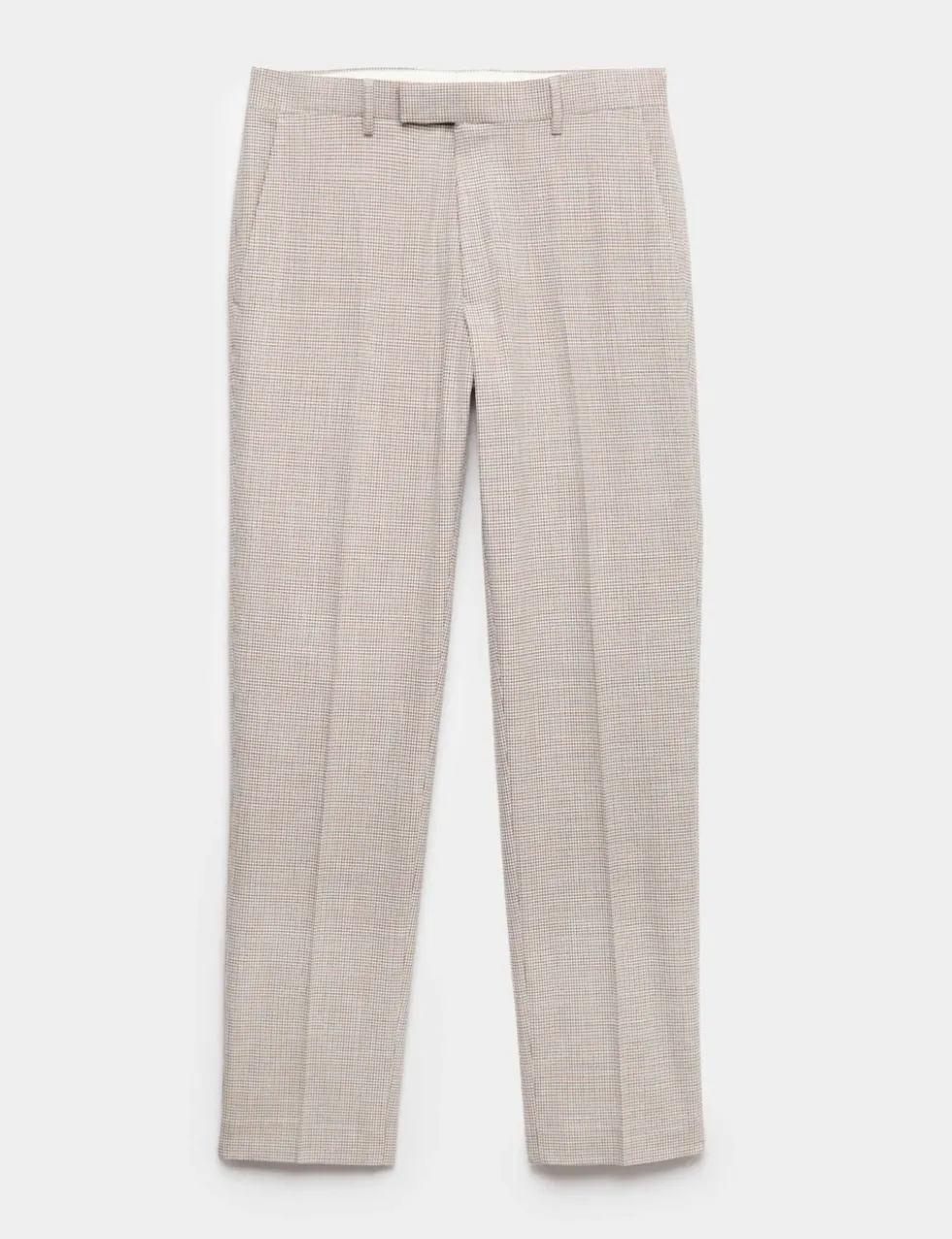 Tailored Fit Check Suit Trousers