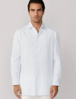 Tailored Fit Cotton Rich Striped Shirt