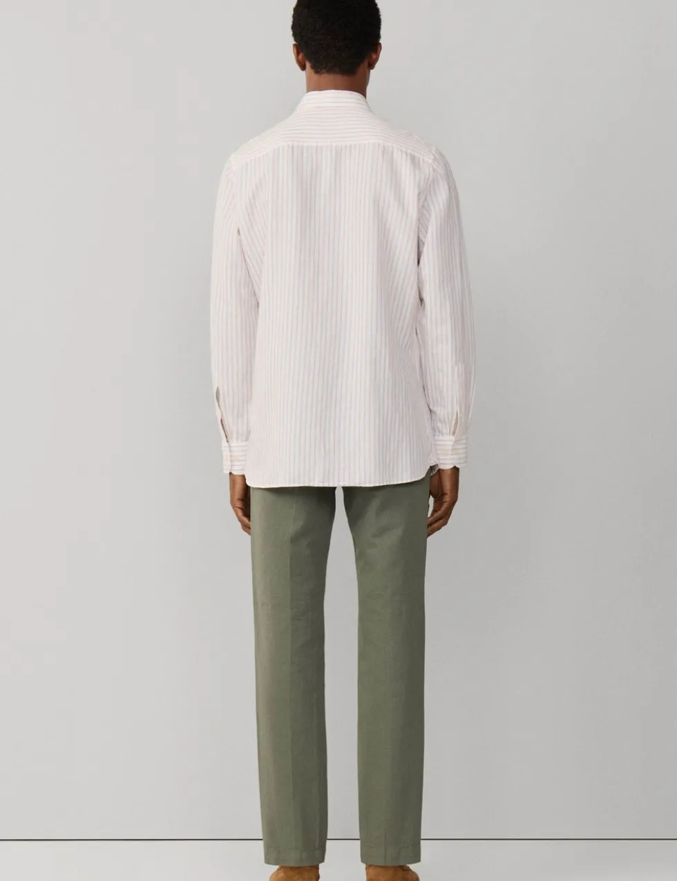 Tailored Fit Cotton Rich Striped Shirt
