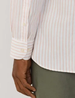 Tailored Fit Cotton Rich Striped Shirt