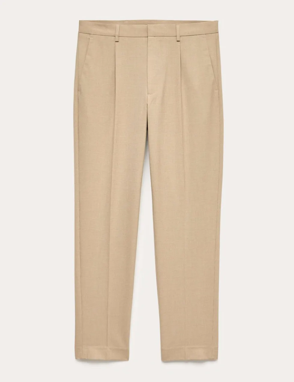 Tailored Fit Flat Front Puppytooth Trousers