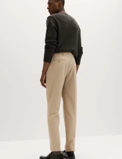 Tailored Fit Flat Front Puppytooth Trousers