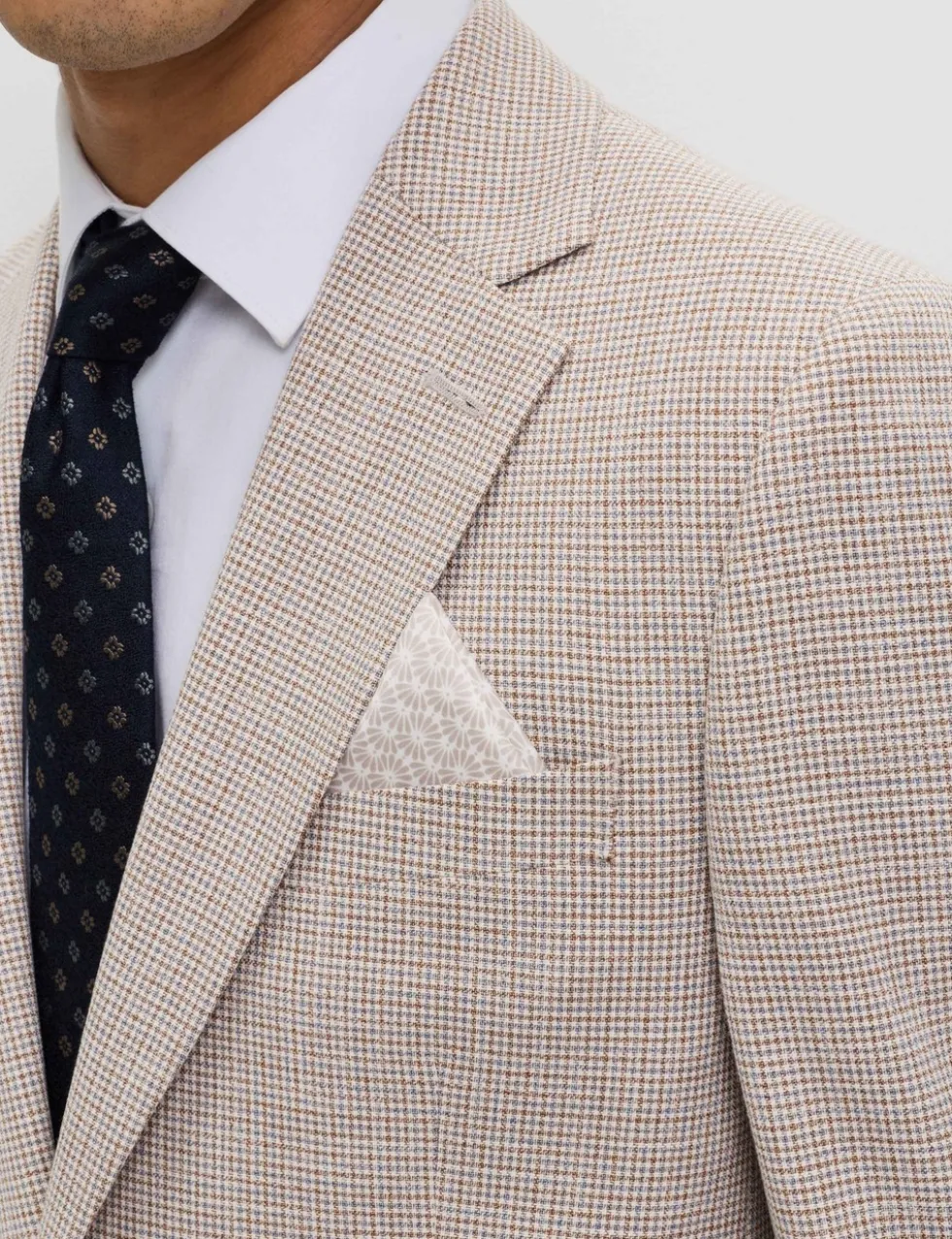 Tailored Fit Grid Check Jacket