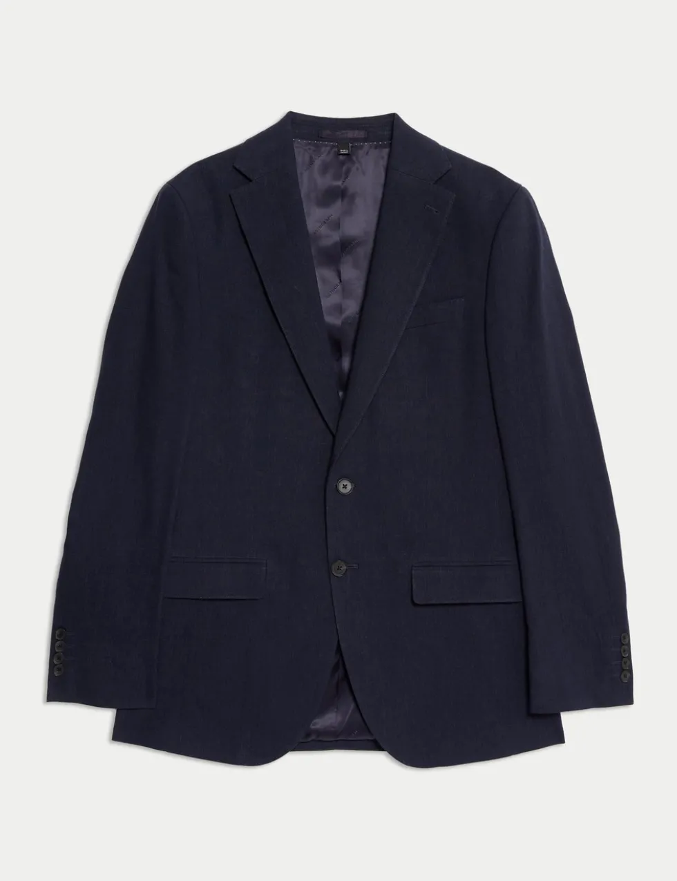 Tailored Fit Italian Performance Linen Blend Suit Jacket
