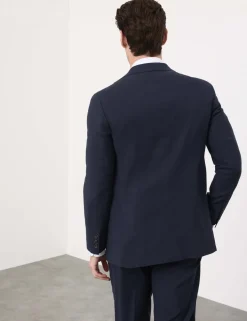 Tailored Fit Italian Performance Linen Blend Suit Jacket