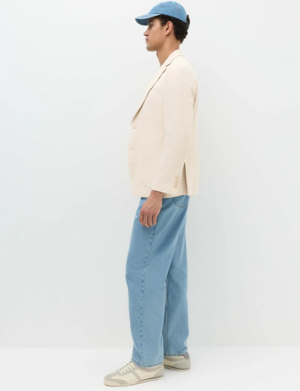 Tailored Fit Italian Performance Linen Blend Suit Jacket