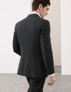 Tailored Fit Italian Performance Linen Blend Suit Jacket