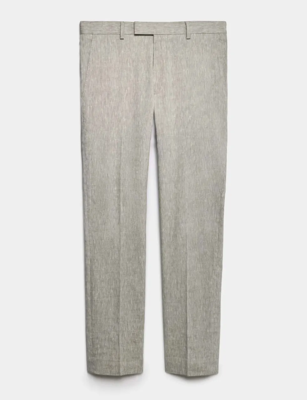 Tailored Fit Italian Performance Linen Blend Suit Trousers