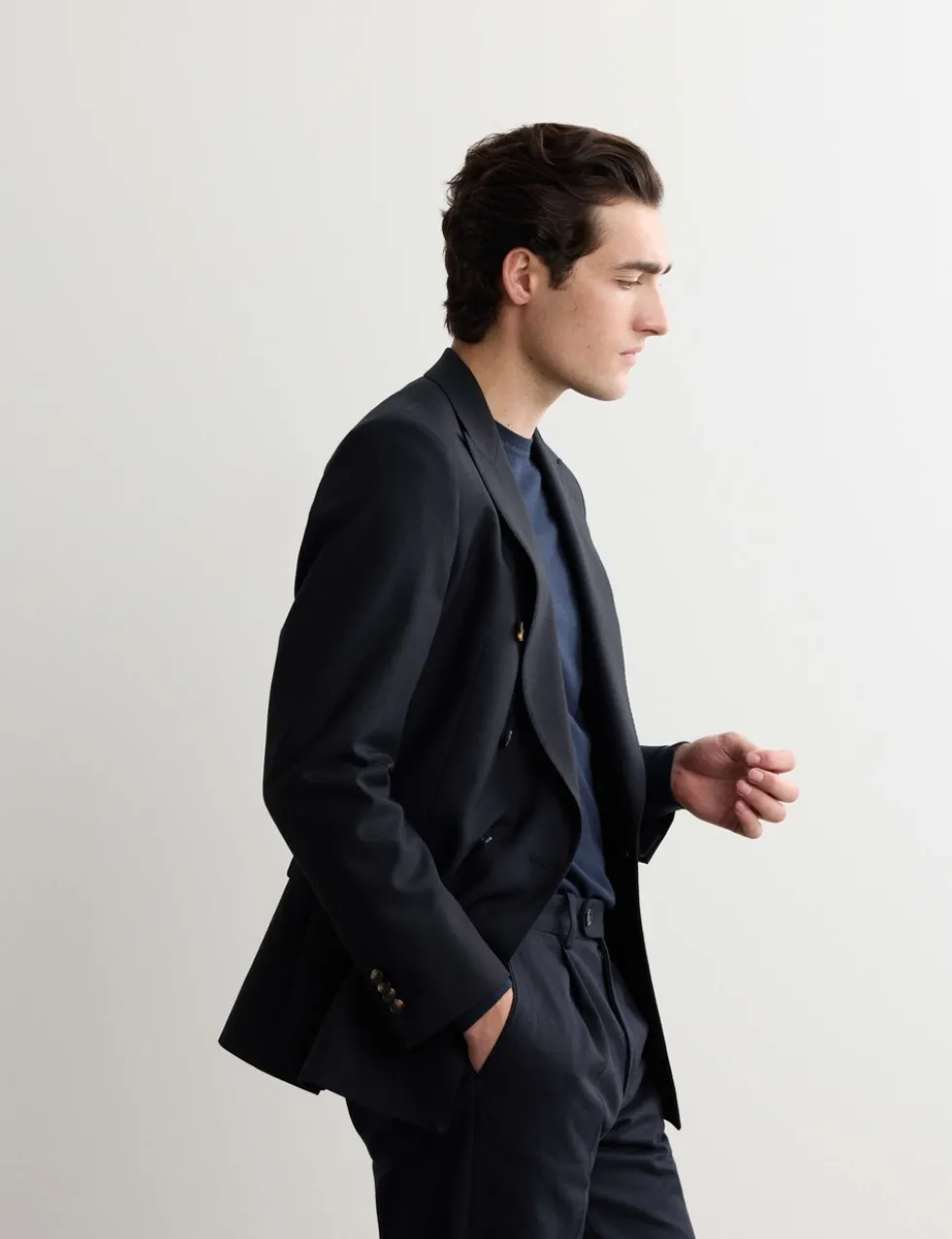 Tailored Fit Italian Pure Wool Blazer