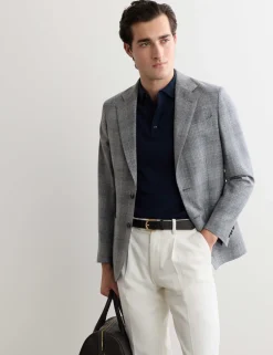 Tailored Fit Italian Pure Wool Blazer