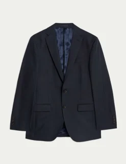 Tailored Fit Italian Silk & Linen Suit Jacket
