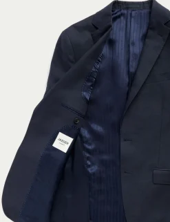 Tailored Fit Italian Silk & Linen Suit Jacket