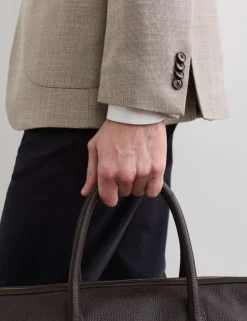 Tailored Fit Italian Wool Rich Blazer with Silk