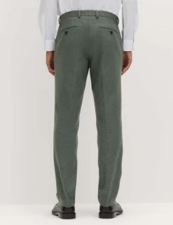 Tailored Fit Italian Wool Rich Suit Trousers