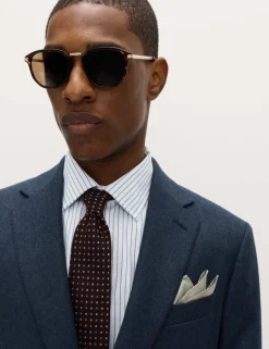 Tailored Fit Italian Wool Rich Tweed Suit Jacket