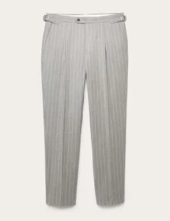 Tailored Fit Italian Wool Suit Trouser with Cashmere