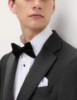 Tailored Fit Jacquard Tuxedo Jacket