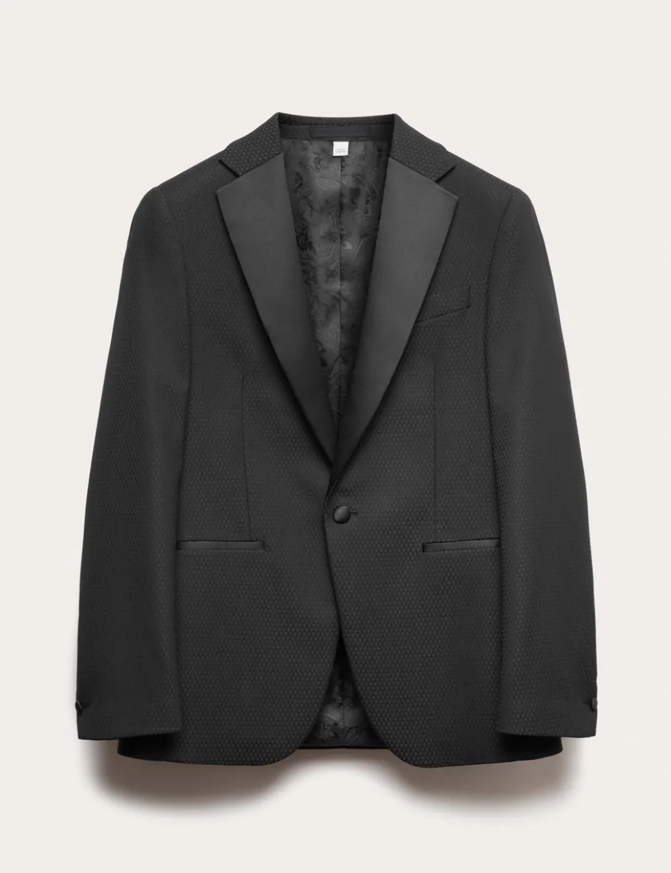 Tailored Fit Jacquard Tuxedo Jacket