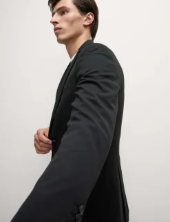 Tailored Fit Jersey Textured Blazer