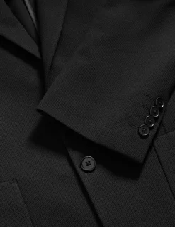 Tailored Fit Jersey Textured Blazer