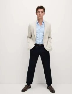 Tailored Fit Jersey Textured Blazer