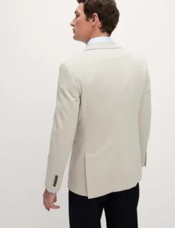 Tailored Fit Jersey Textured Blazer