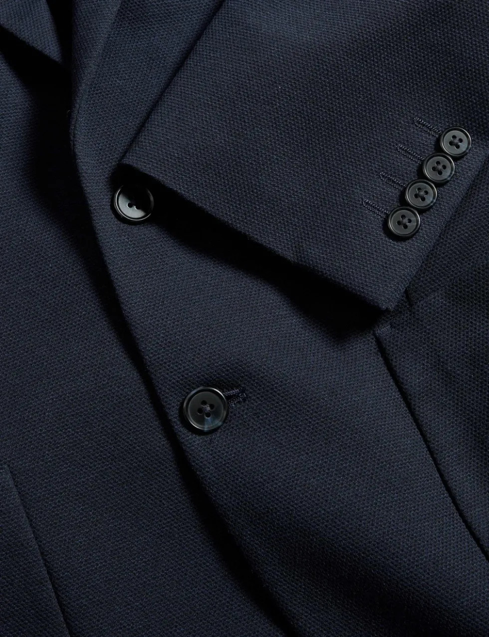 Tailored Fit Jersey Textured Blazer