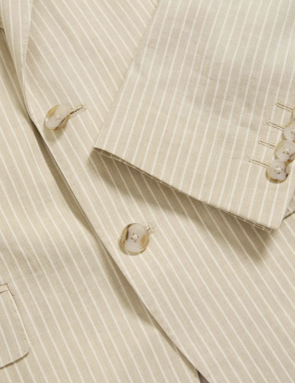 Tailored Fit Linen Rich Jacket