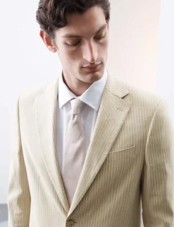 Tailored Fit Linen Rich Jacket