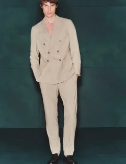 Tailored Fit Merino Wool Rich Trousers
