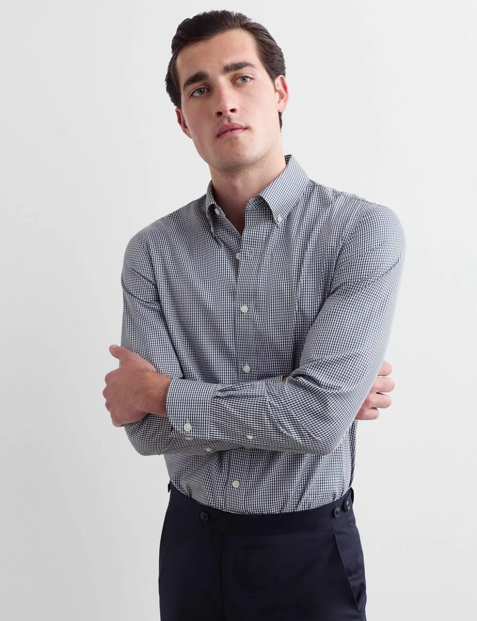 Tailored Fit Pure Cotton Check Shirt