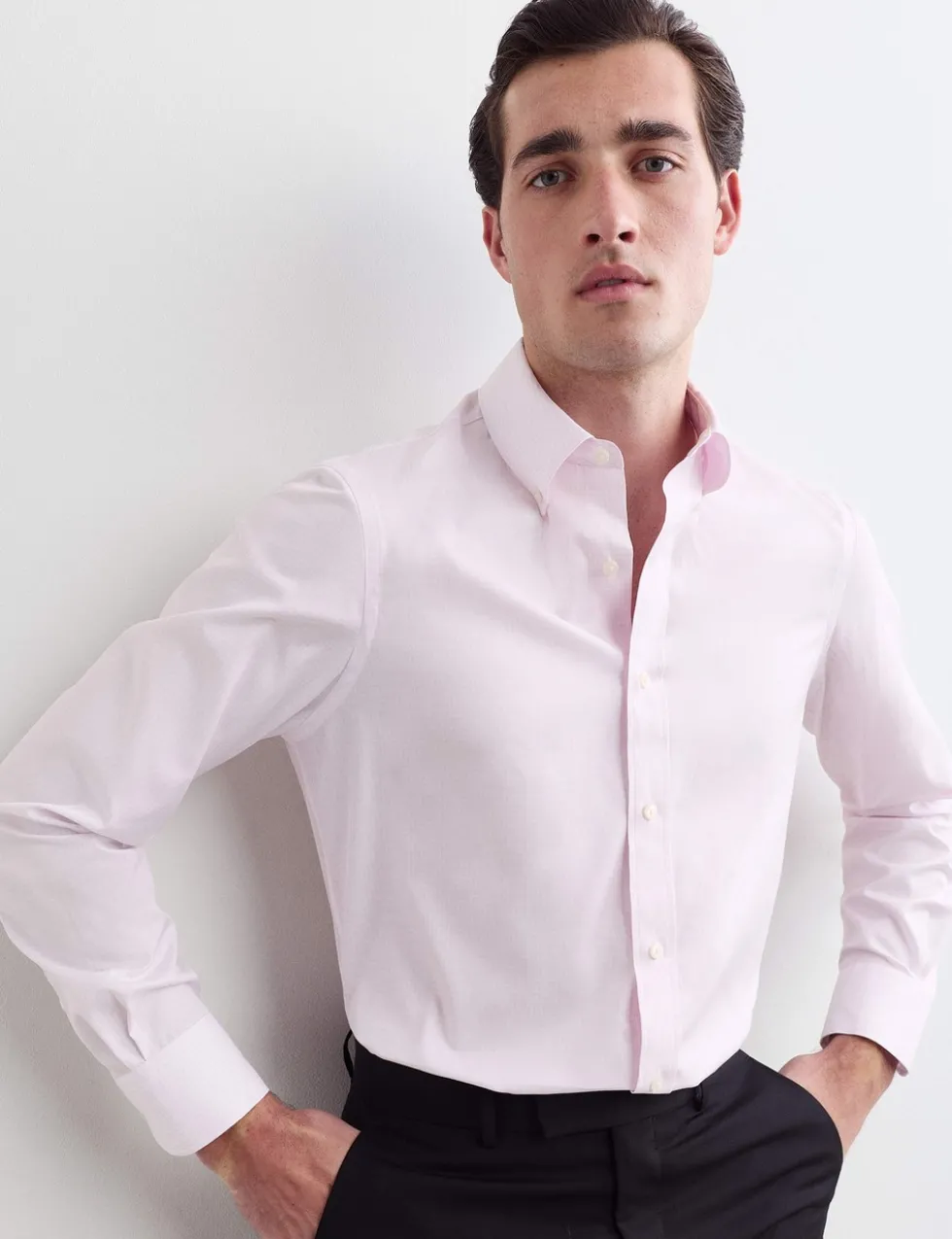 Tailored Fit Pure Cotton Check Shirt